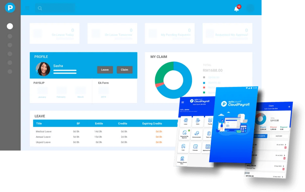 AutoCount Payroll App interface